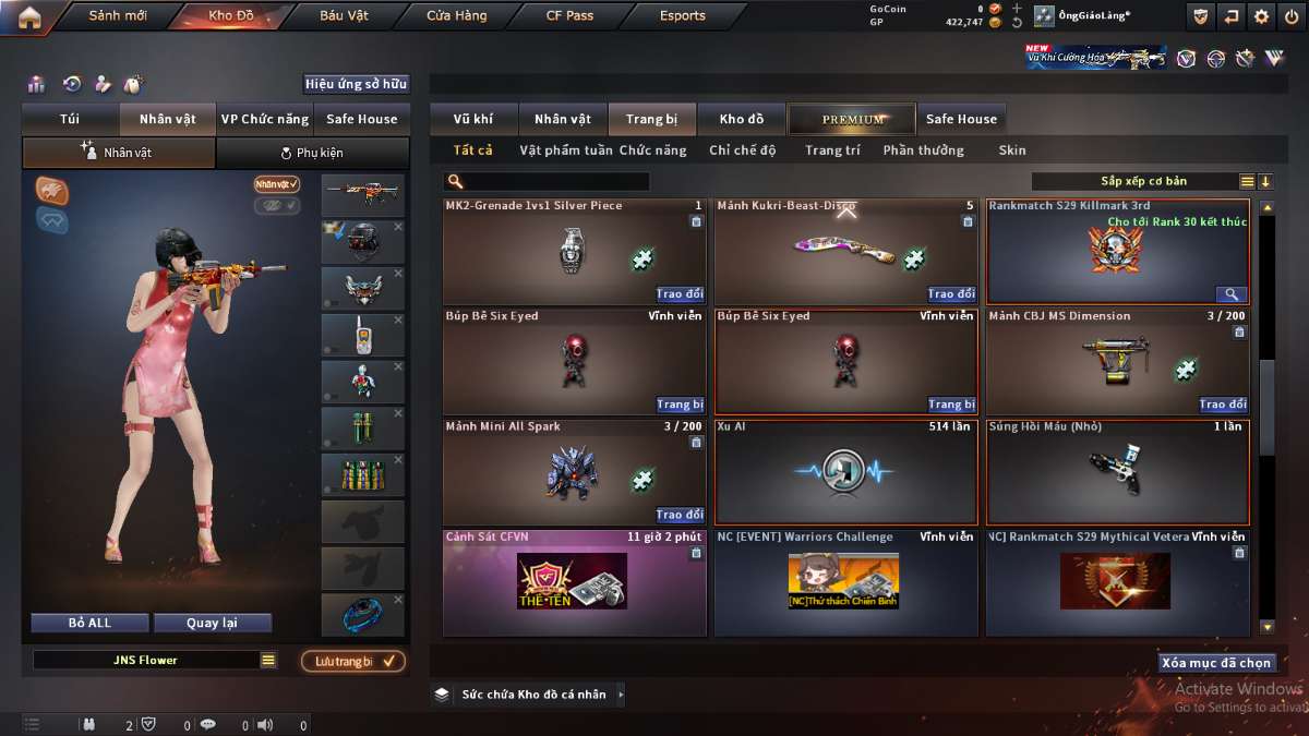 shop acc cf uy tin gia re